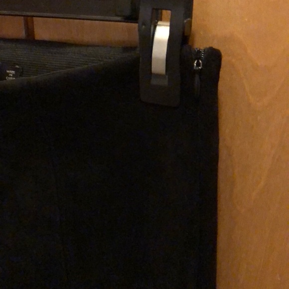 NWOT Zara basics micro suede black skinny pants sz M - Picture 8 of 11